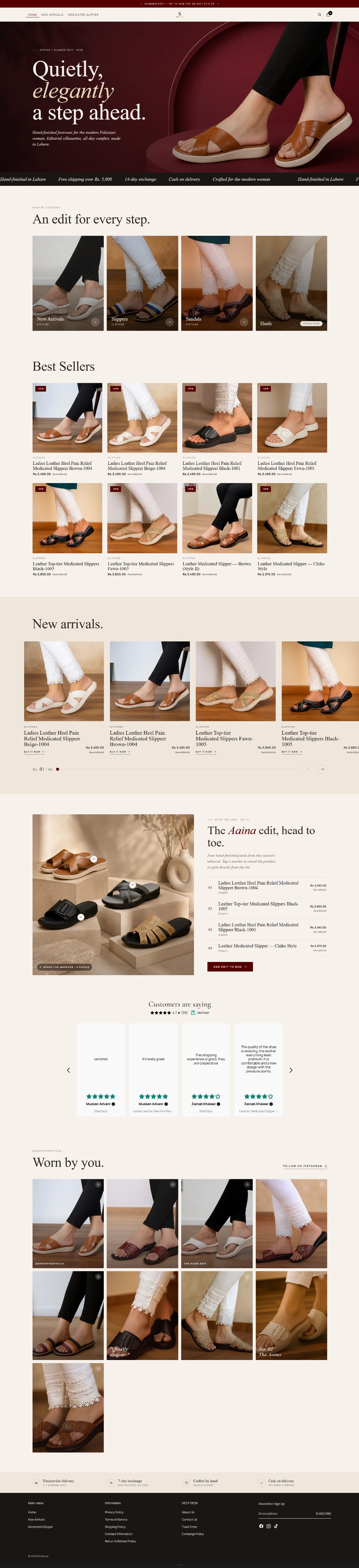 SheSteps website